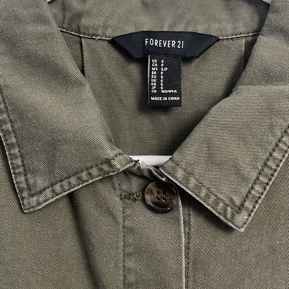 Forever 21 hi-low utility jacket - Picture 2 of 6